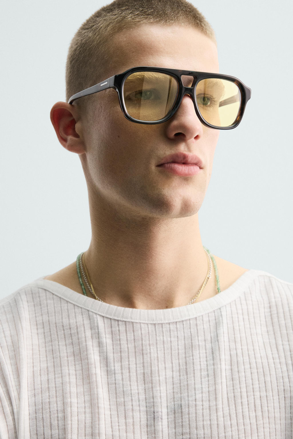 CAMISETA RELAXED FIT ESTRUCTURA CANAL? / Blanco