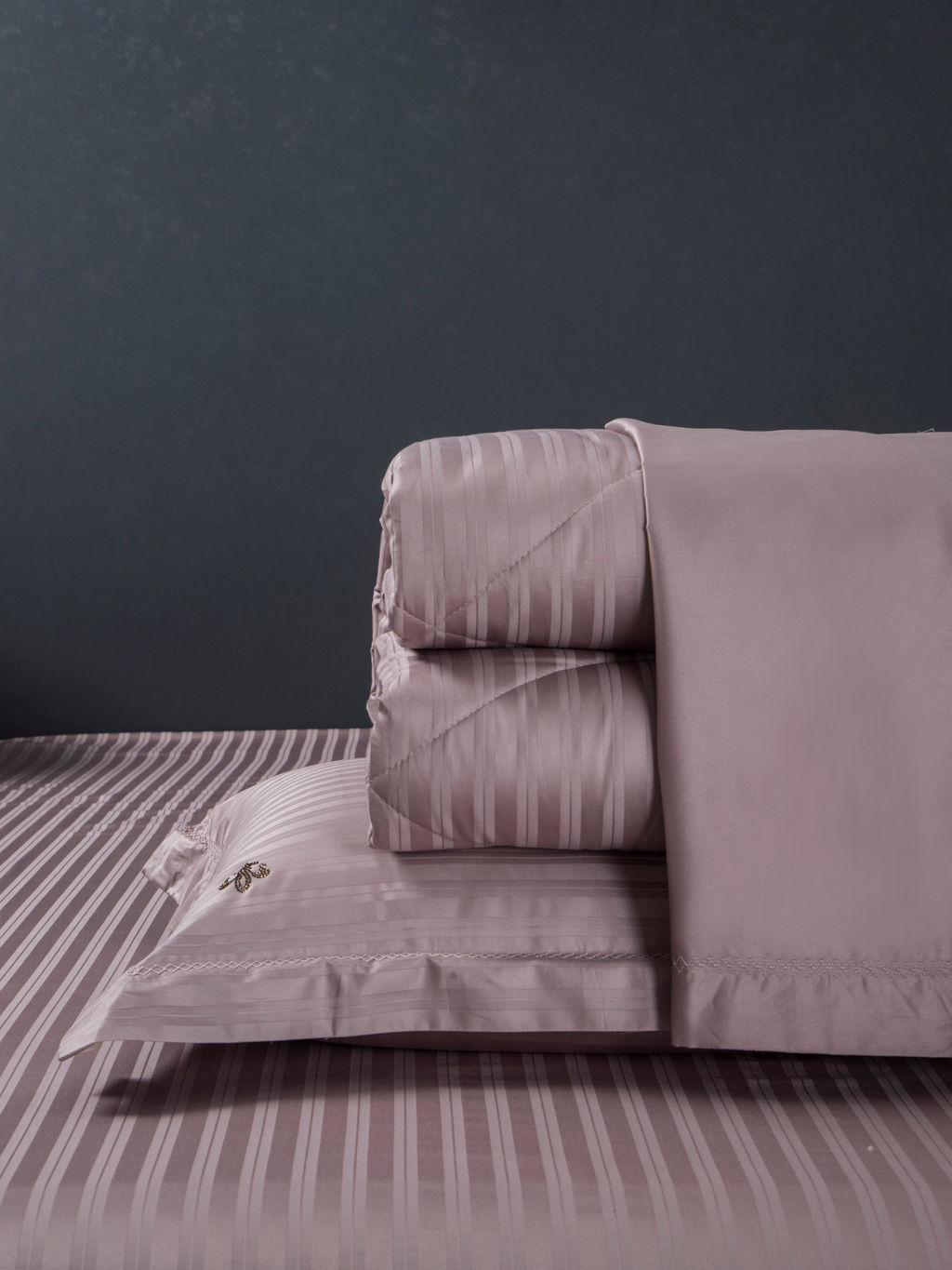 Stripe Royal (пыльная роза) Egypt Cotton комплект - Kazanov.a. фото 2