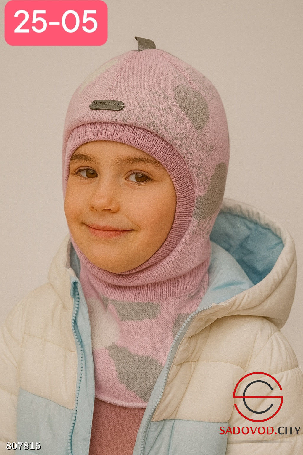 шапка на синтепоне для девочки - Bruno фото 2