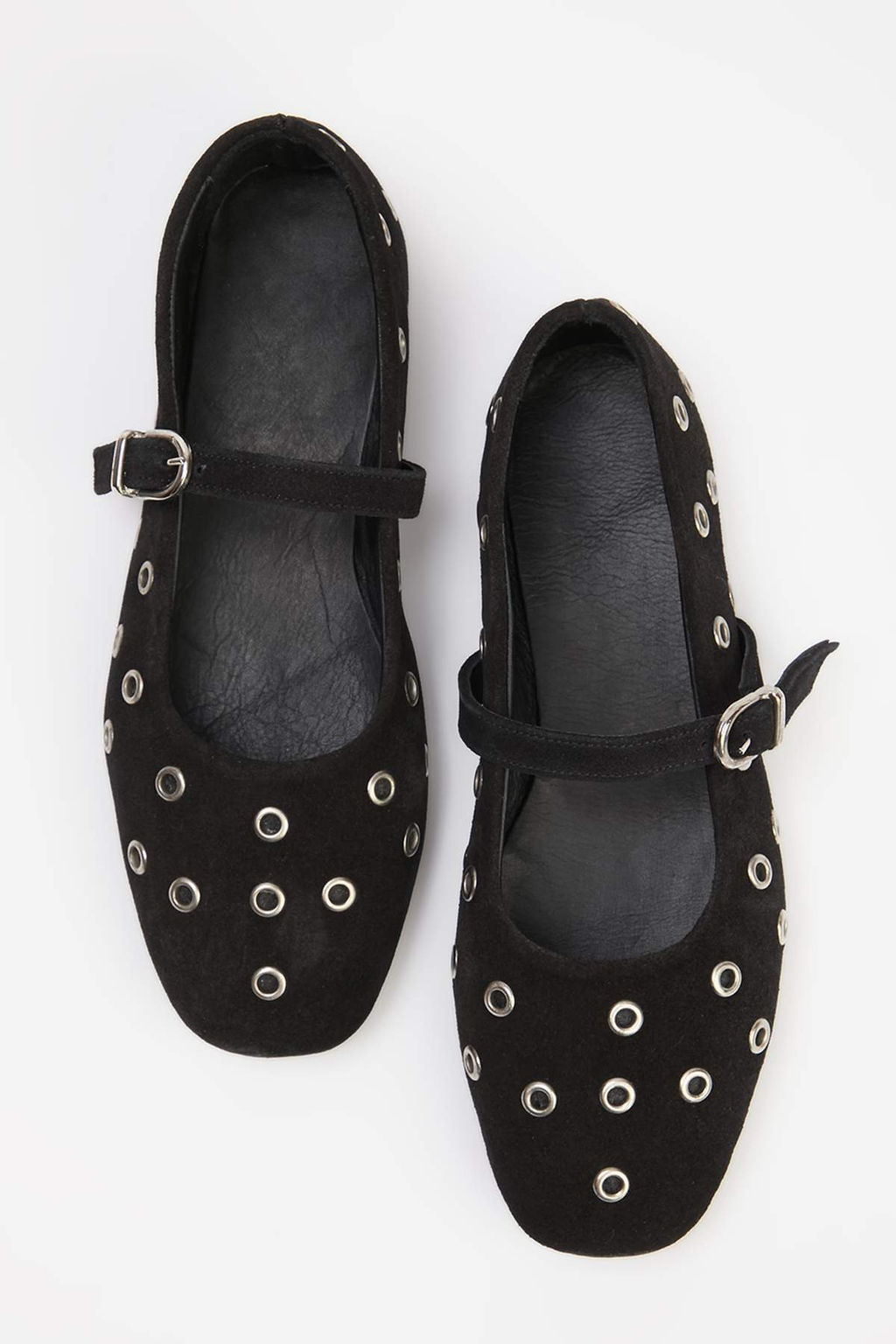 Siyah Hakiki Suet Kusgozu Detayl? Mary Jane Kad?n Babet TAKSS26BE00002 - Trendyolmilla фото 3