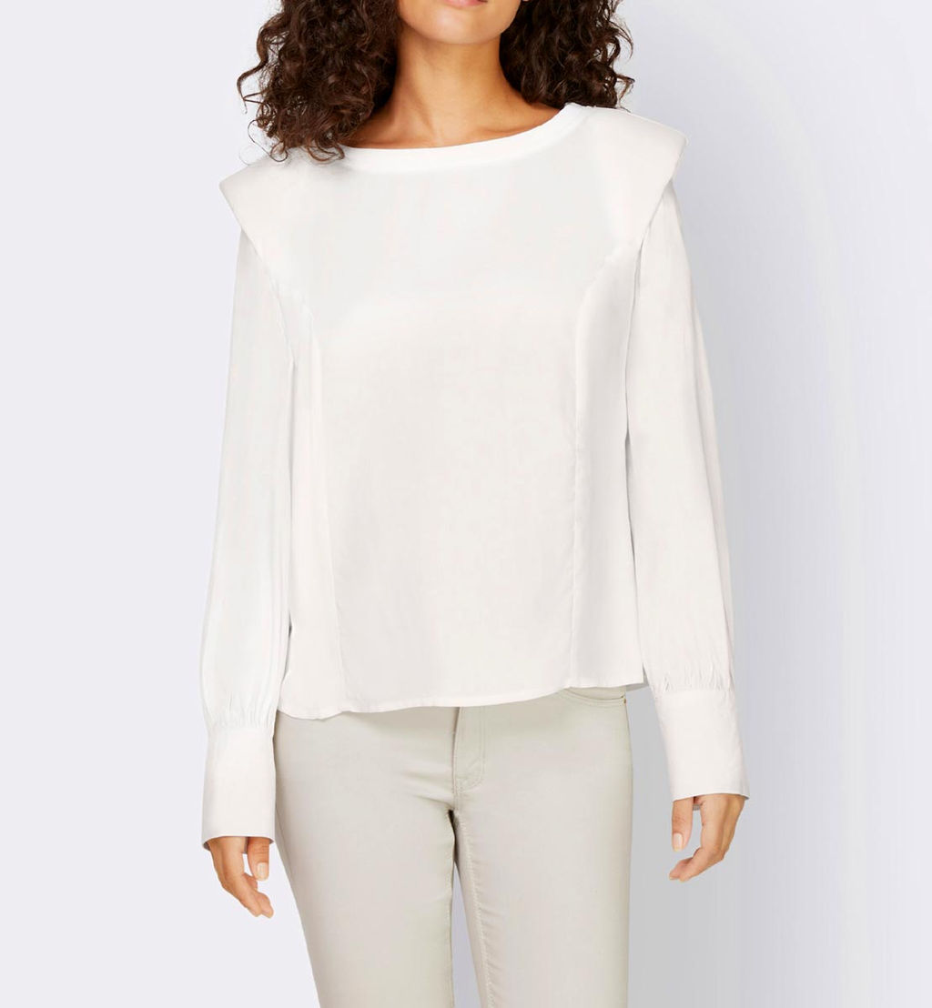 Блузка, экрю - Linea tesini фото 3