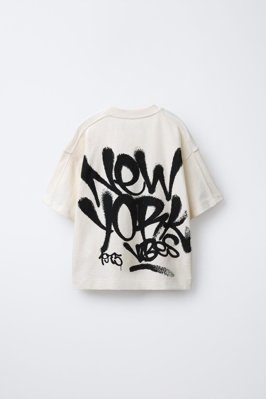 TEXTURED GRAFFITI T-SHIRT - Zara фото 2