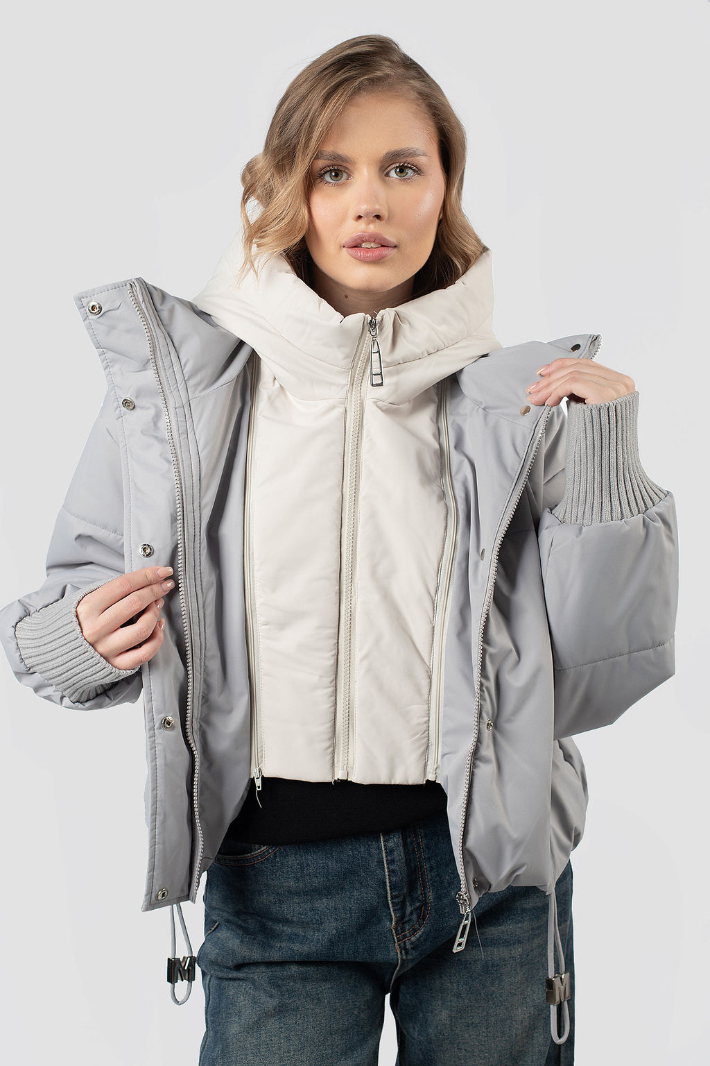 04-3178 Куртка женская демисезонная (Холлофайбер 150) - El podio фото 4