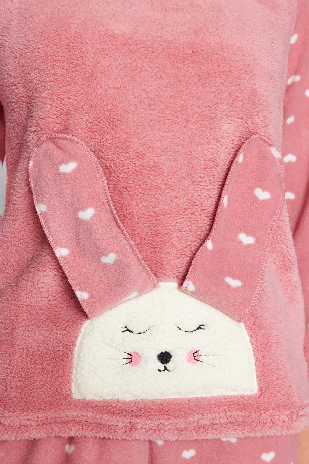 Trendyolmilla Lila 3lu Kalpli Uyku Bantl? Polar K?sl?k Orme Pijama Tak?m? THMAW21PT0666 фото 13