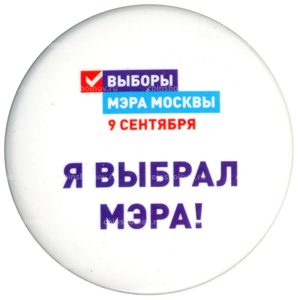 Значок Я выбрал Мэра!