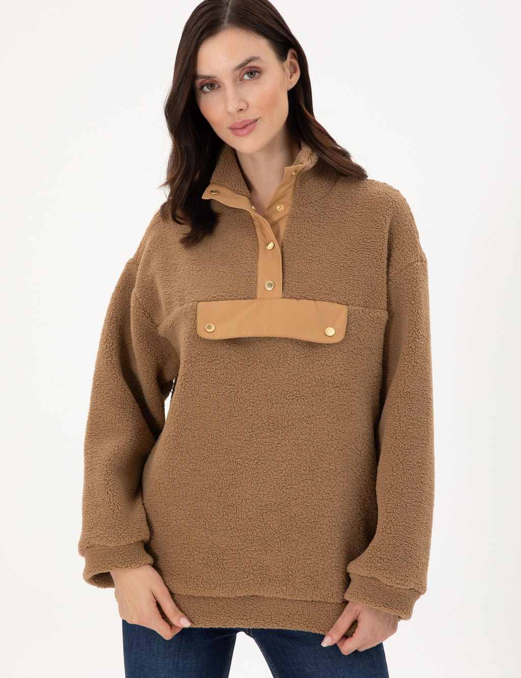 Camel Oversize Sweatshirt - Pierre cardin фото 3