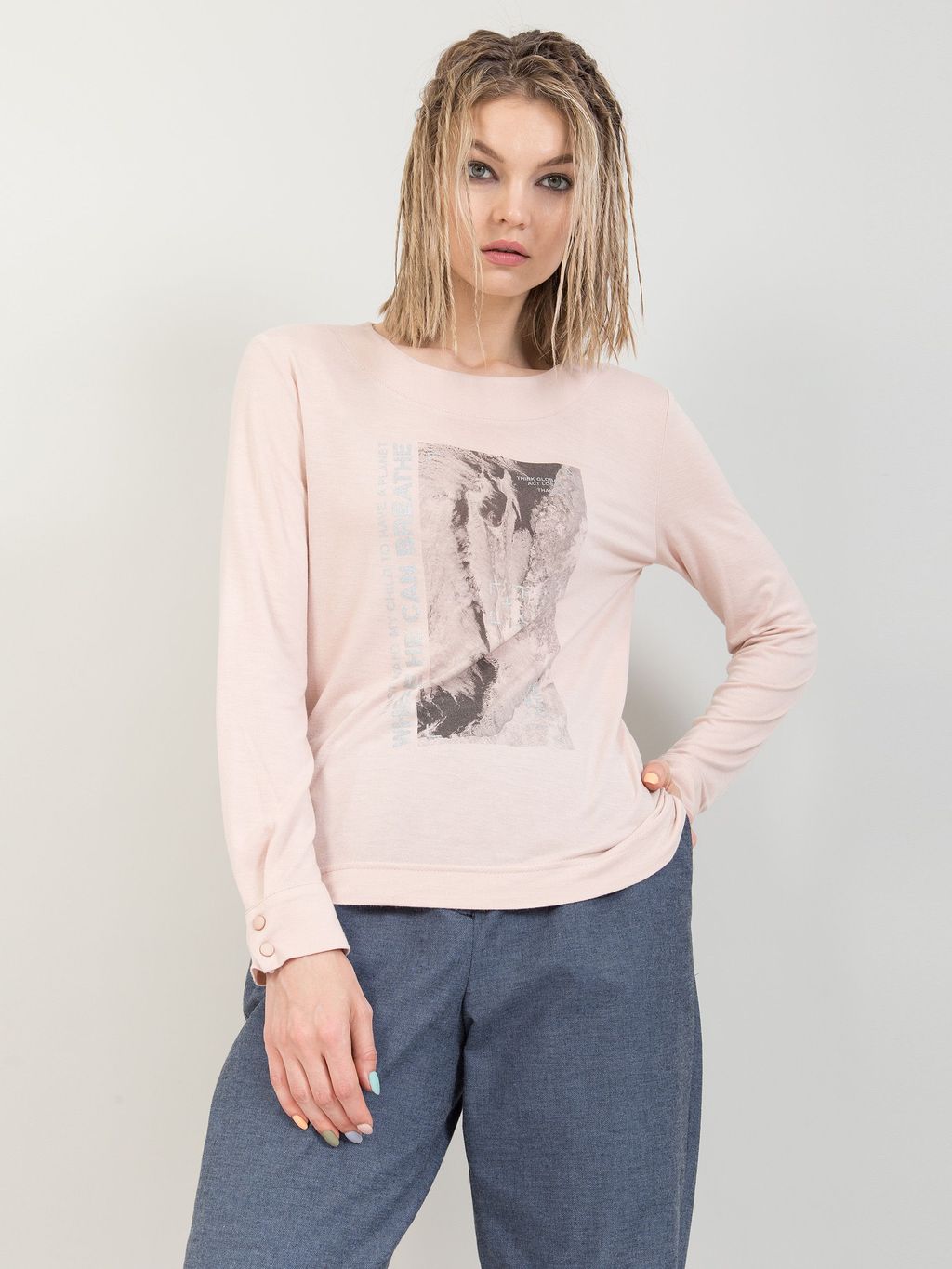 Джемпер с принтом VENTO - Stilla фото 5