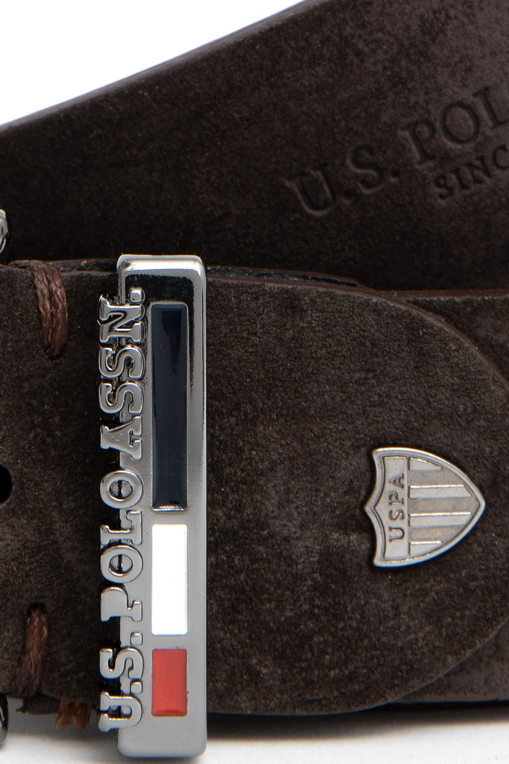 Мужской коричневый пояс - U.s. polo assn фото 4
