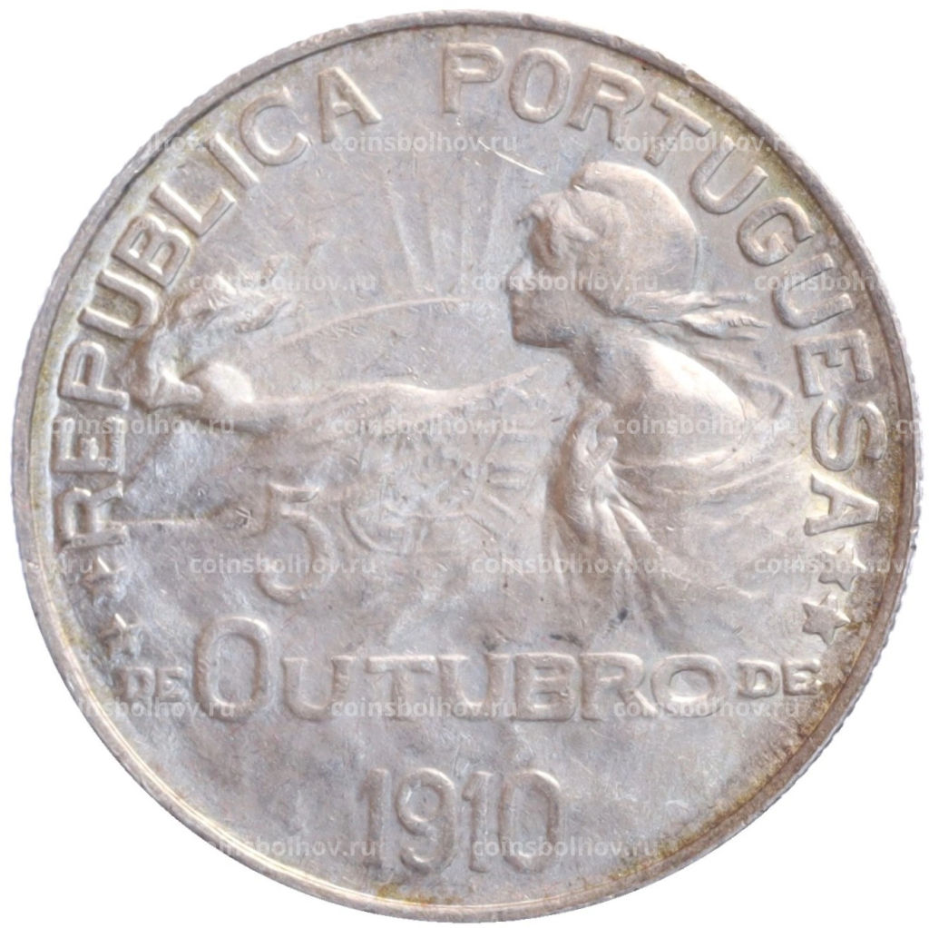 1 эскудо 1910 года Португалия Основание республики