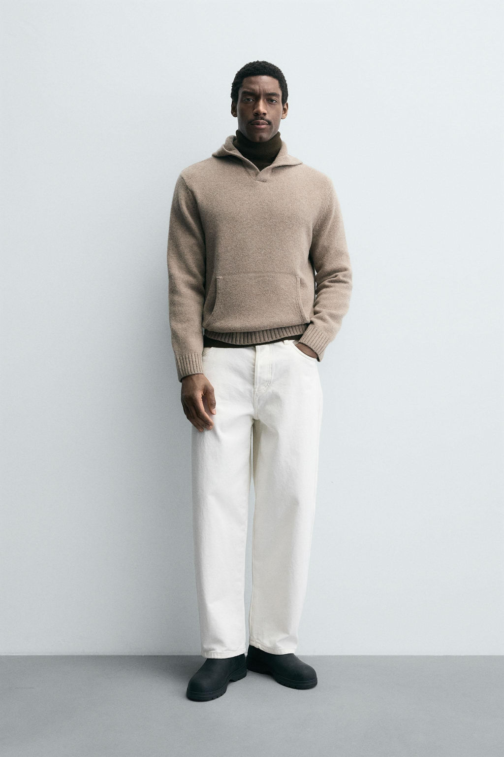 100% WOOL HOODIE JUMPER