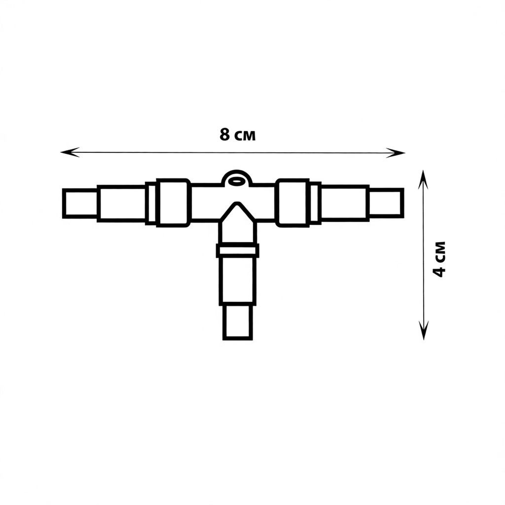 UTC-F90 Y3 BLACK Соединитель для гирлянд серии F90RPO, Т-образный. 1 вход-2 выхода. Черный. ТМ Uniel