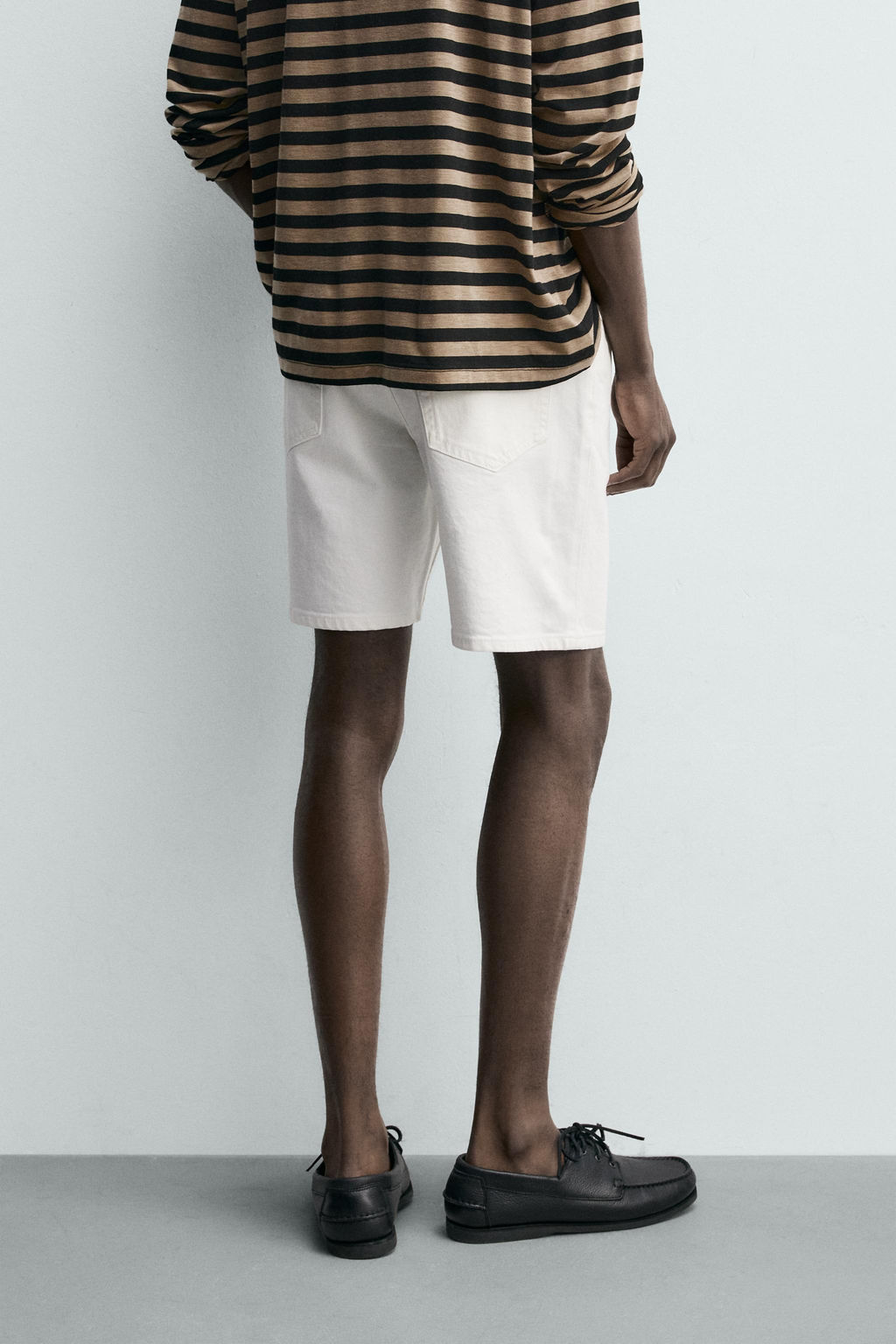 BERMUDA DENIM REGULAR FIT / Blanco roto - Zara фото 3