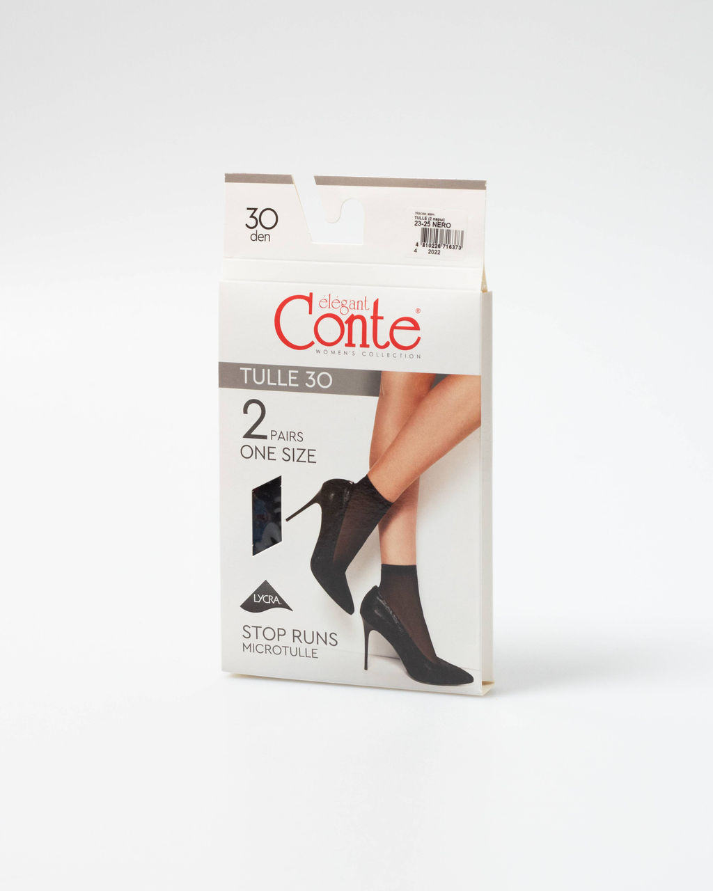 Цена за 2 пары. Носки Классические CONTE TULLE (2 пары) Носки женские nero - Conte elegant фото 8