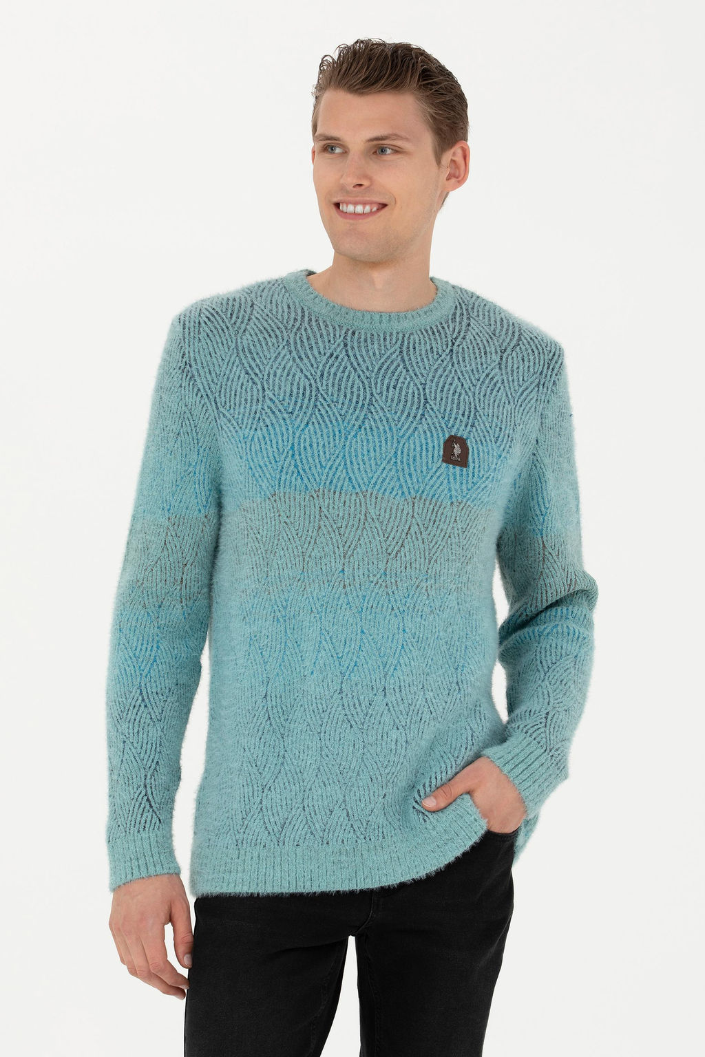 Мужской мятный свитер - U.s. polo assn фото 15