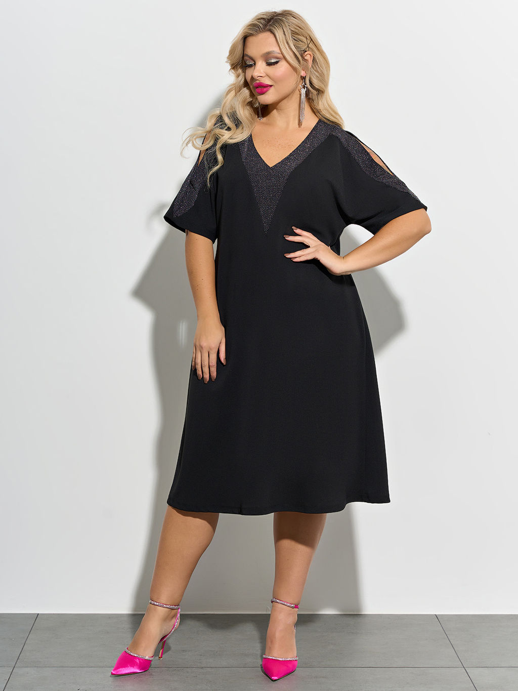 Платье 0282-1 чёрный - Dora фото 7