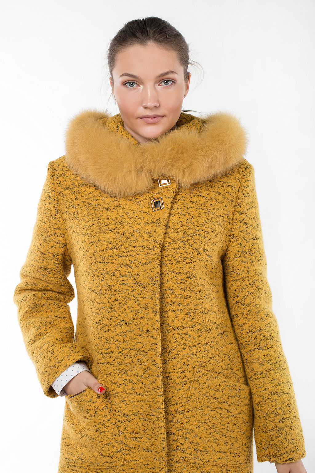 02-1734 Пальто женское утепленное - Империя пальто фото 7