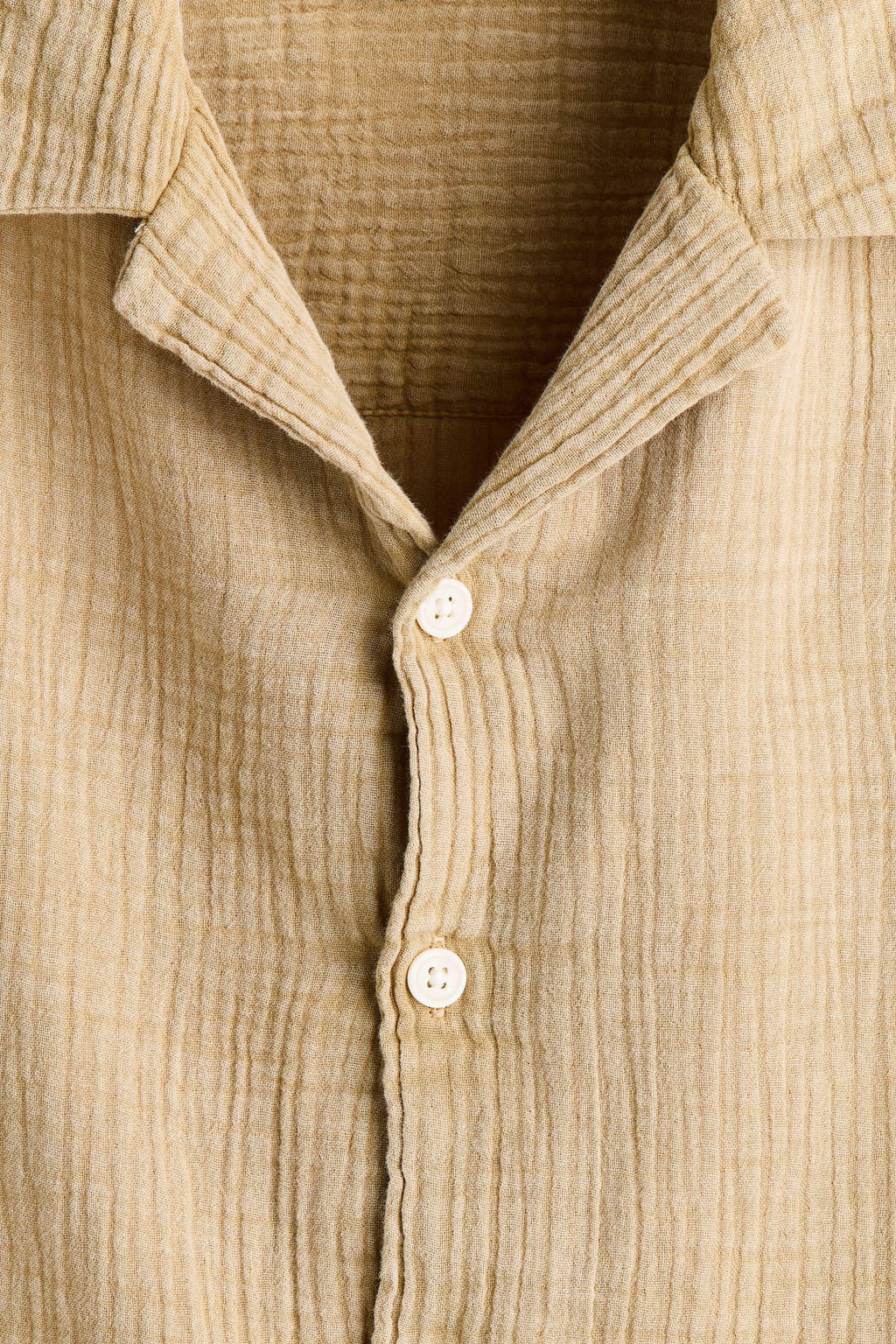 Camisa de muselina de manga corta Relaxed Fit - H&m фото 6