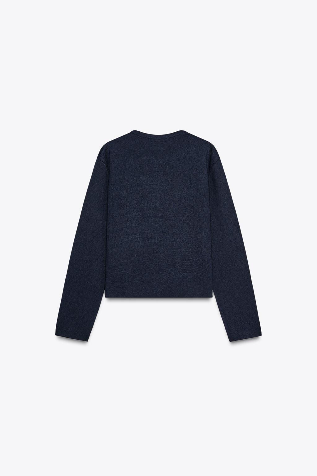 KNIT CARDIGAN WITH GOLDEN BUTTONS - Zara фото 6