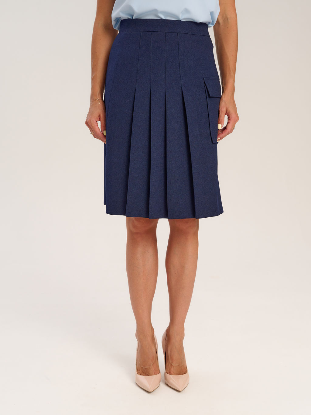 юбка из костюмной ткани с добавлением шерсти