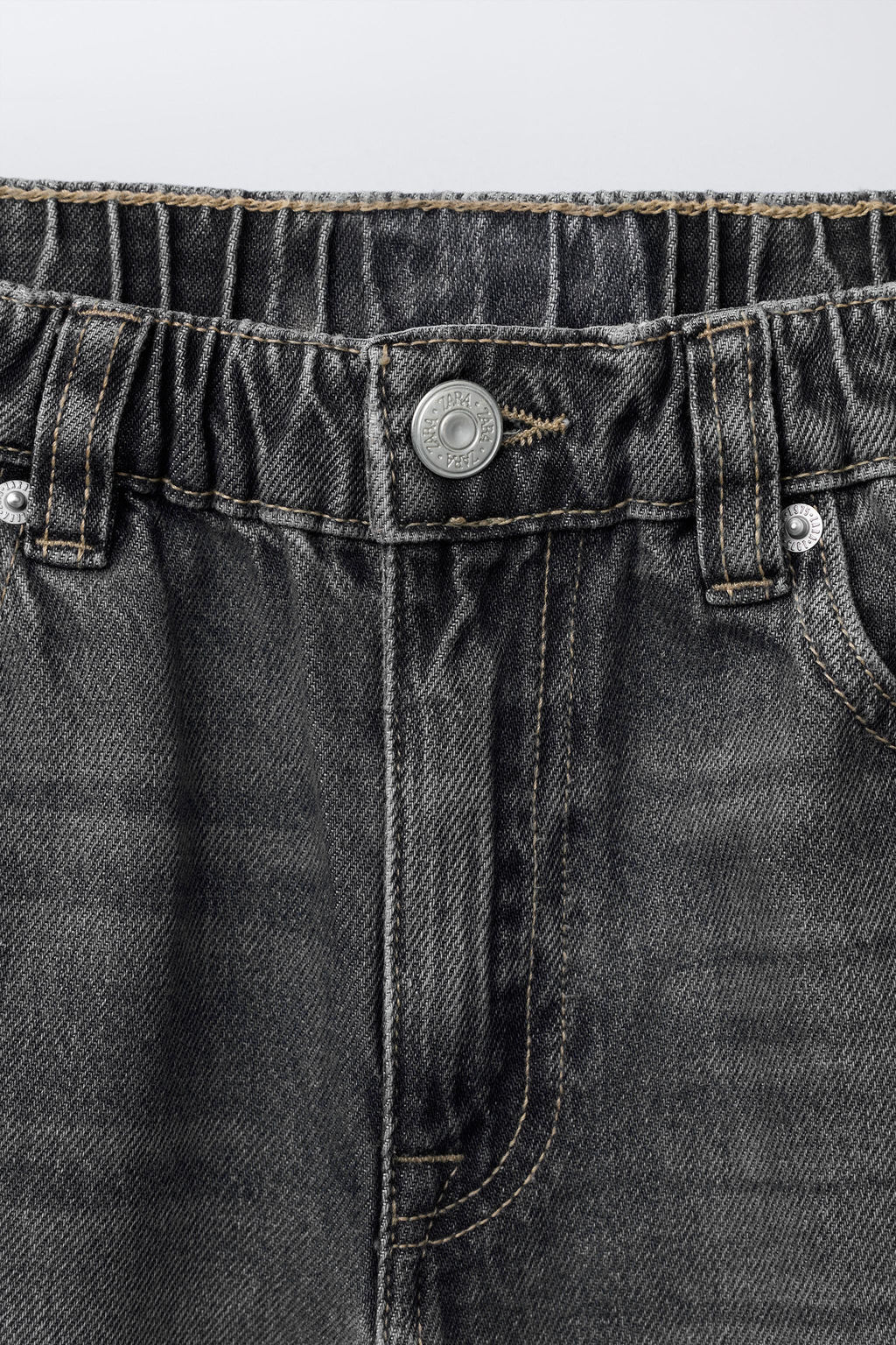 JEANS RELAXED BALLOON / Gris medio - Zara фото 3