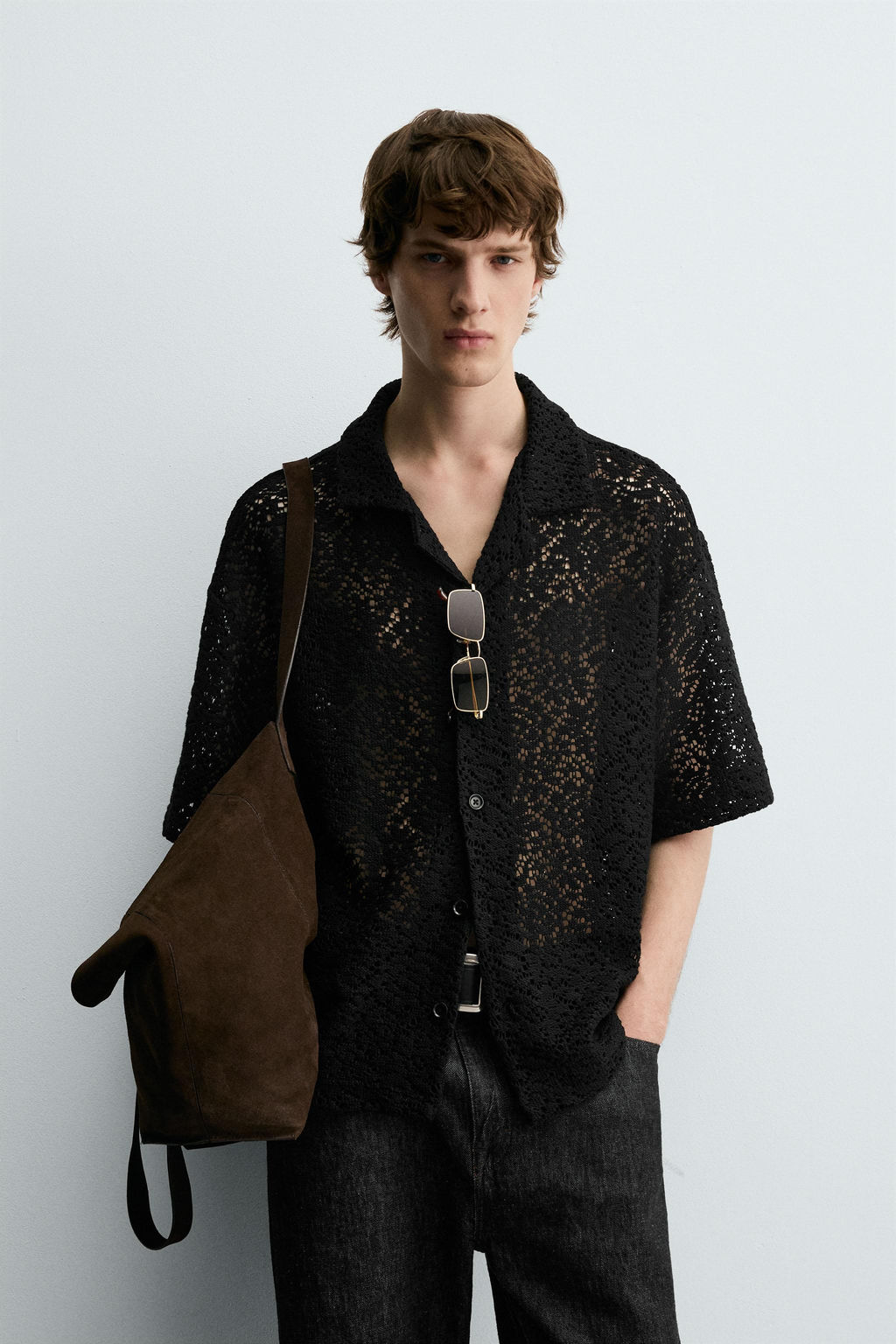 CROCHET TEXTURED SHIRT - Zara фото 2