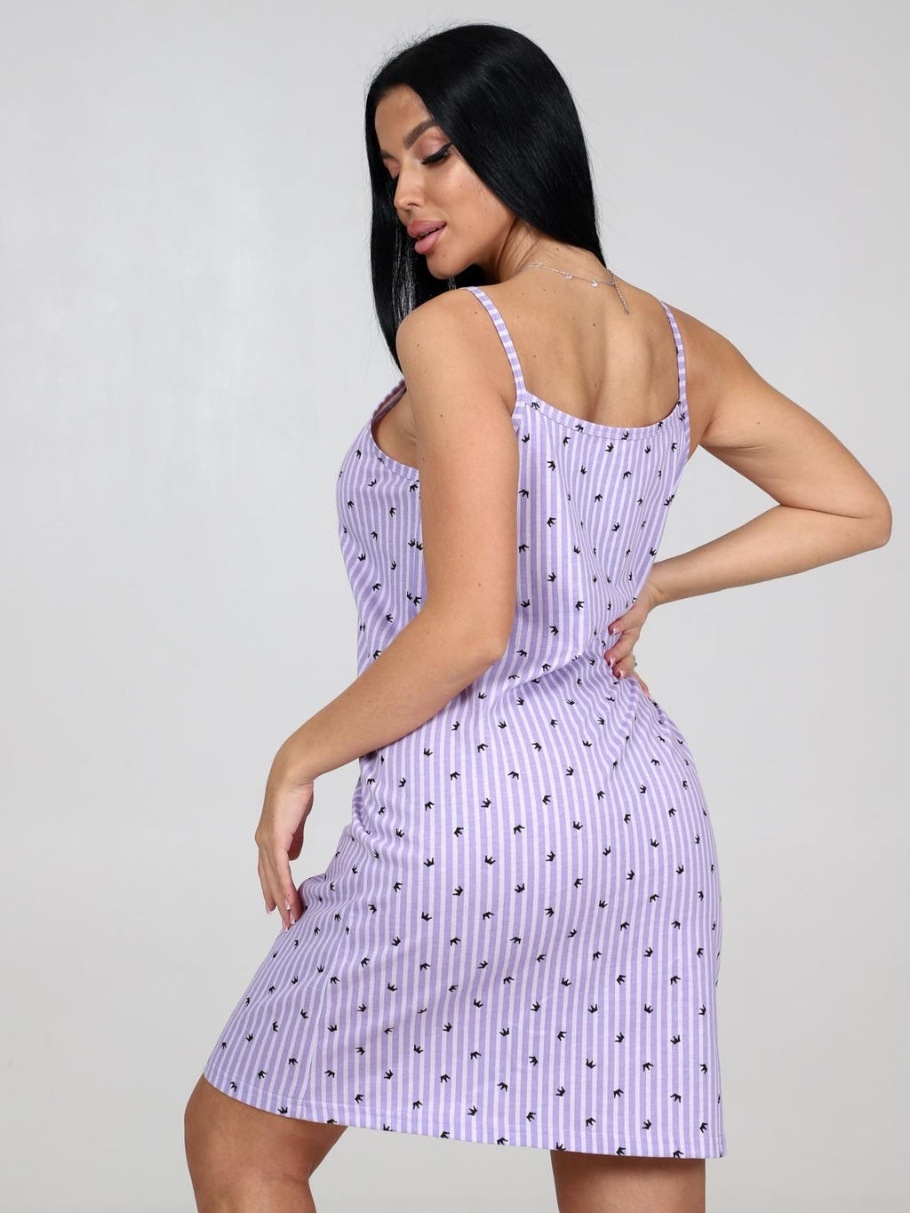 IV-CAPRIZ Алиссум - сорочка лиловый полоска