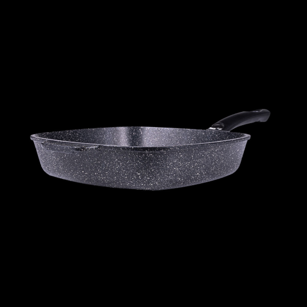 Сковорода квадратная 28x28 см, черная - Ярославна фото 2