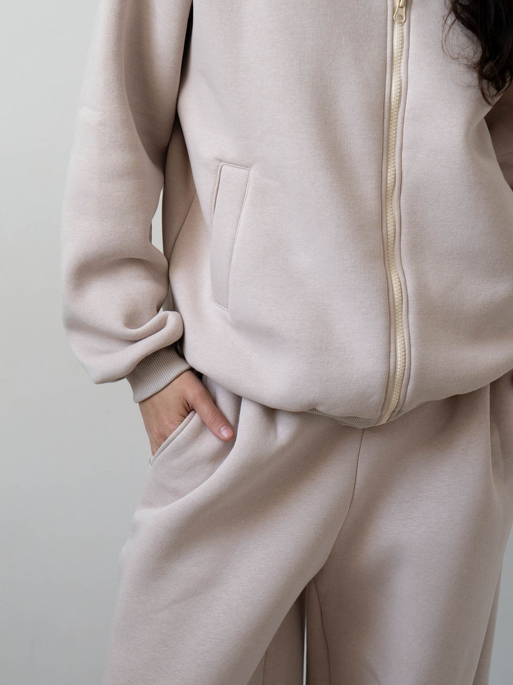 Брюки свободного кроя утепленные с защипами - My фото 12