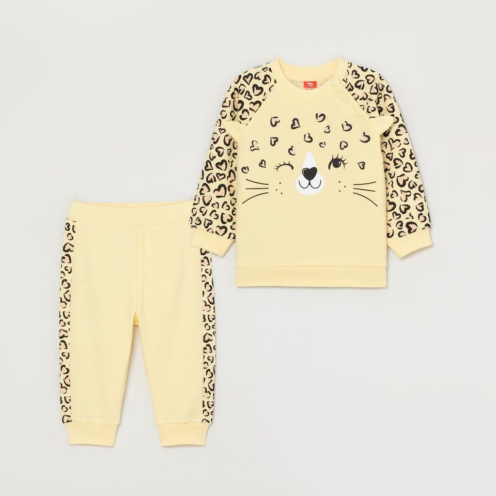 CRB wear/CWNG 90062-30-299 Комплект для девочки (джемпер, брюки), светло-желтый/Ex.Cherubino фото 4