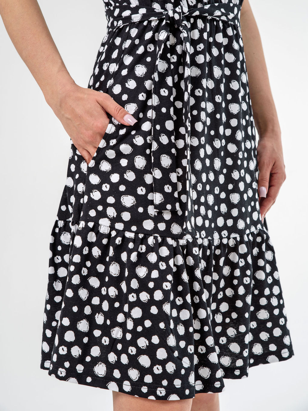 Сарафан Оптима из хлопка черный фото 8