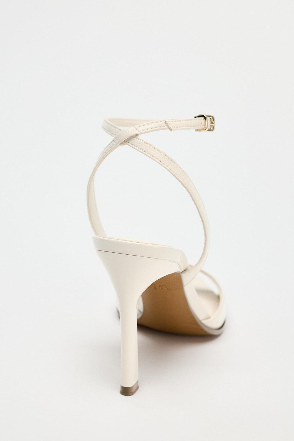 PATENT-FINISH HIGH-HEEL SANDALS