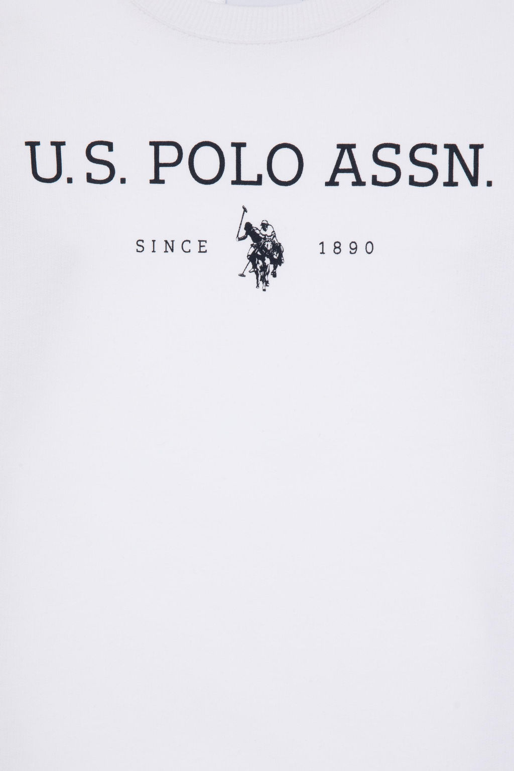 Erkek _ocuk Beyaz Bisiklet Yaka Sweatshirt - U.s. polo assn фото 4