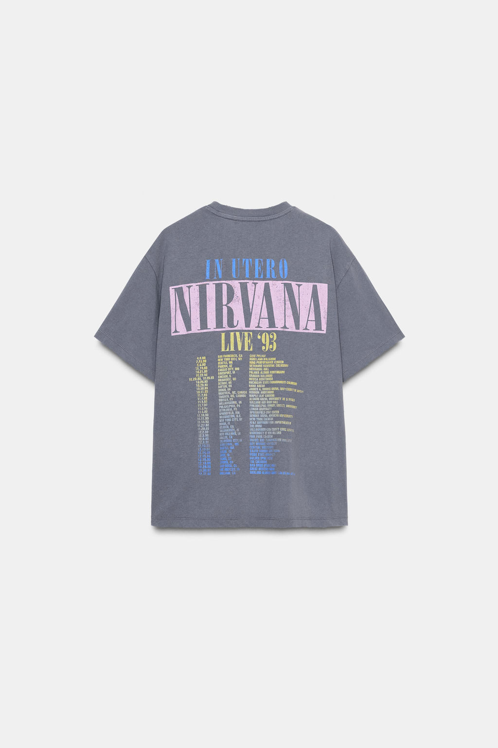 NIRVANA FADED-EFFECT T-SHIRT - Zara фото 5