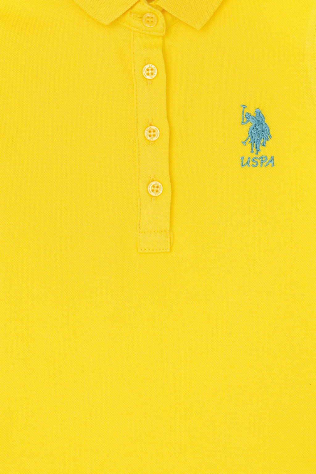 Желтое вязаное платье для девочки - U.s. polo assn фото 12