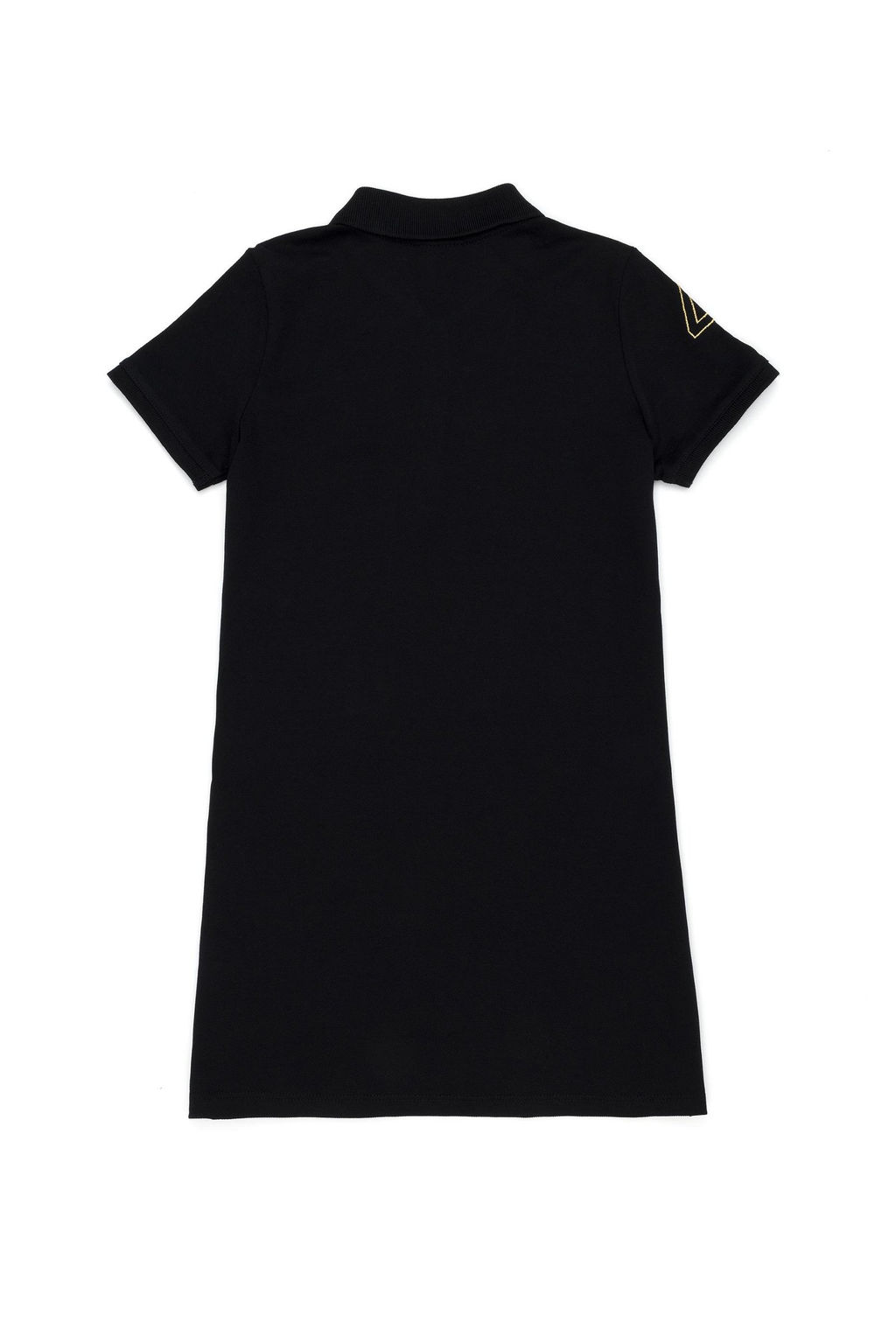 Черное трикотажное платье для девочки - U.s. polo assn фото 2
