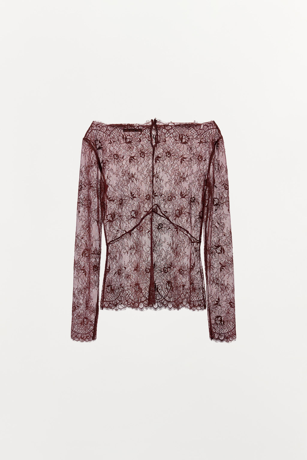 SEMI-SHEER LACE BLOUSE - Zara фото 7
