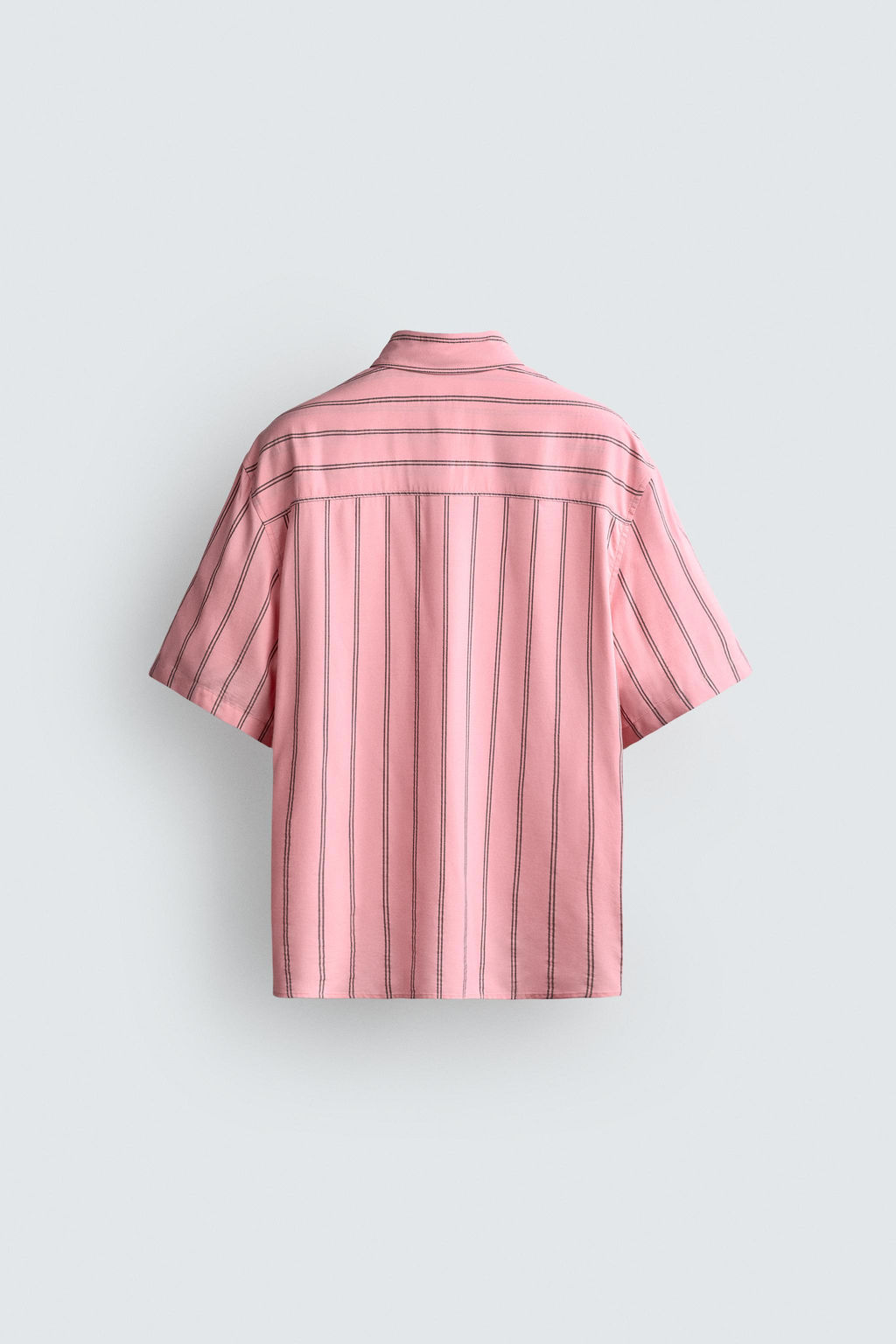CAMISA FLUIDA RAYAS BOLSILLOS / Rosa - Zara фото 8