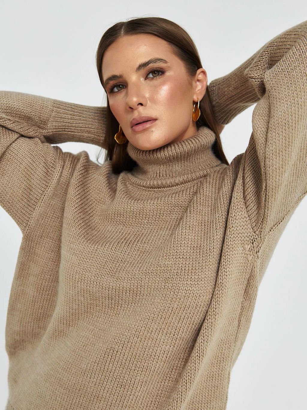 JETTY Джемпер вязаный свитер с горлом  фото 6