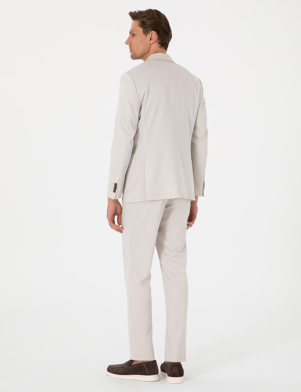 Bej Ex. Slim Fit Tak_m Elbise