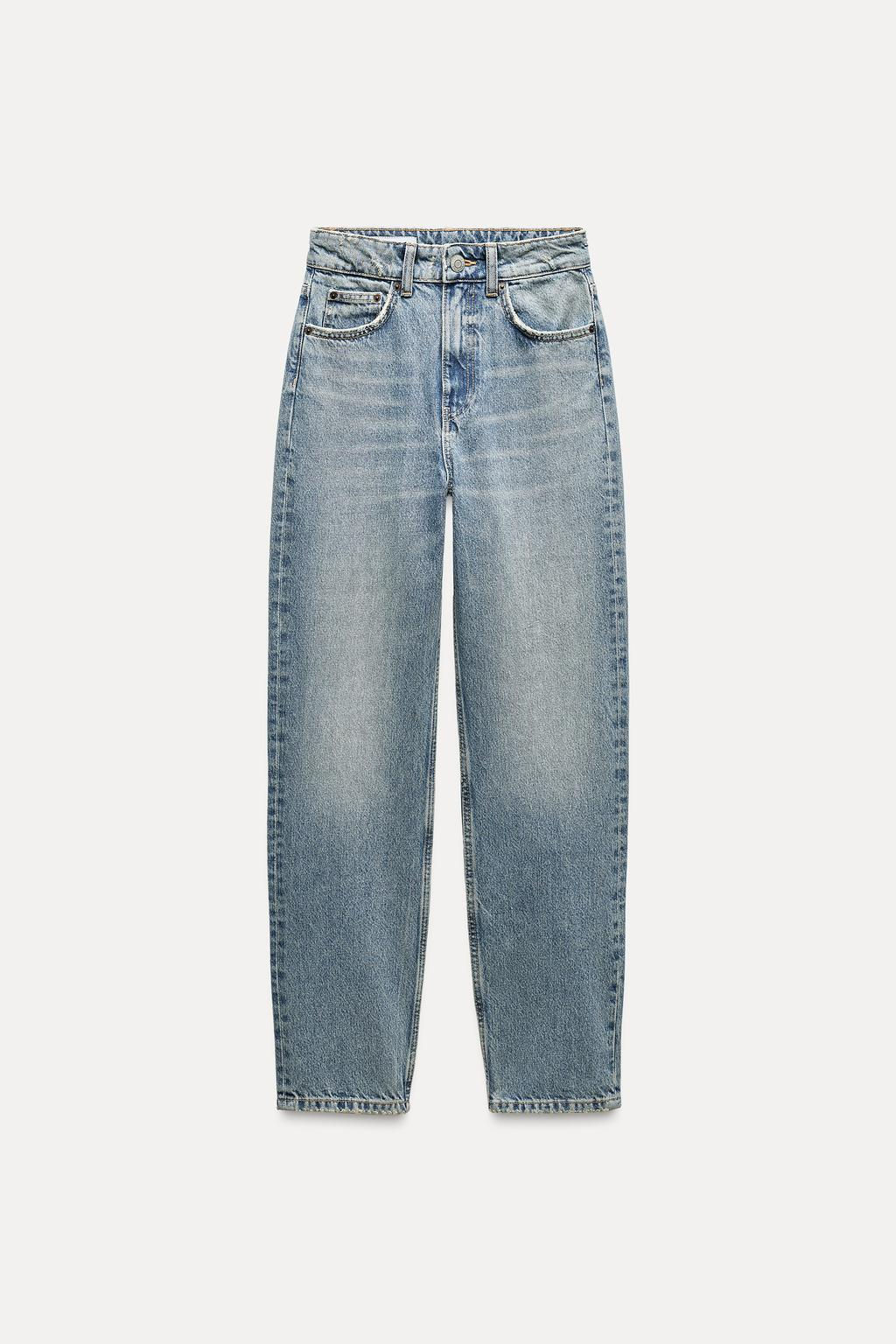 TRF MOM FIT HIGH-WAIST JEANS - Zara фото 26