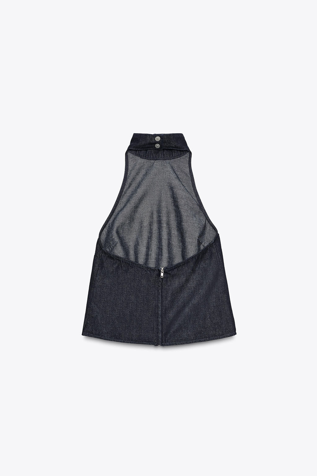 TRF DENIM HALTER TOP - Zara фото 8