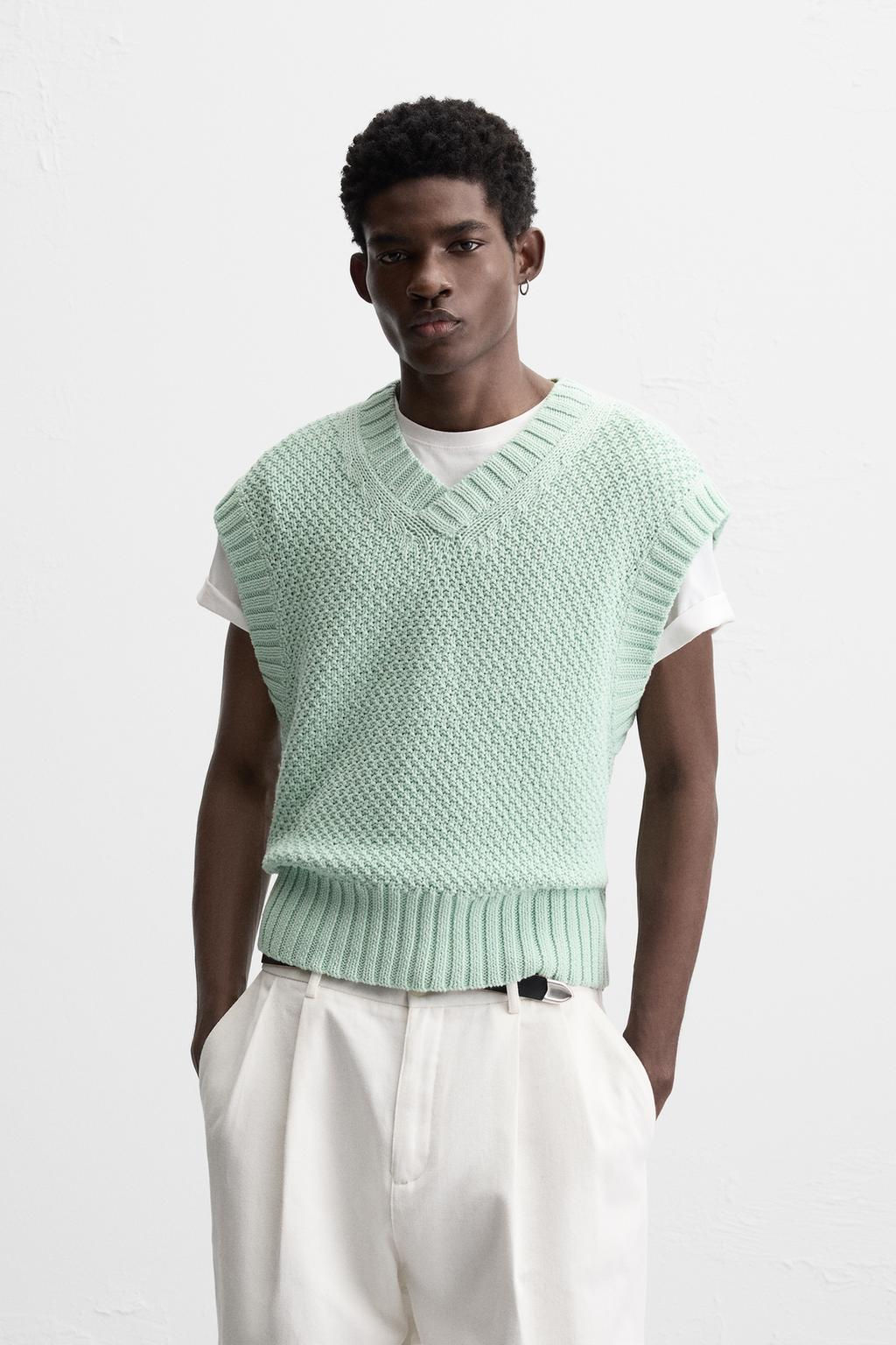 TEXTURED KNIT VEST - Zara фото 2