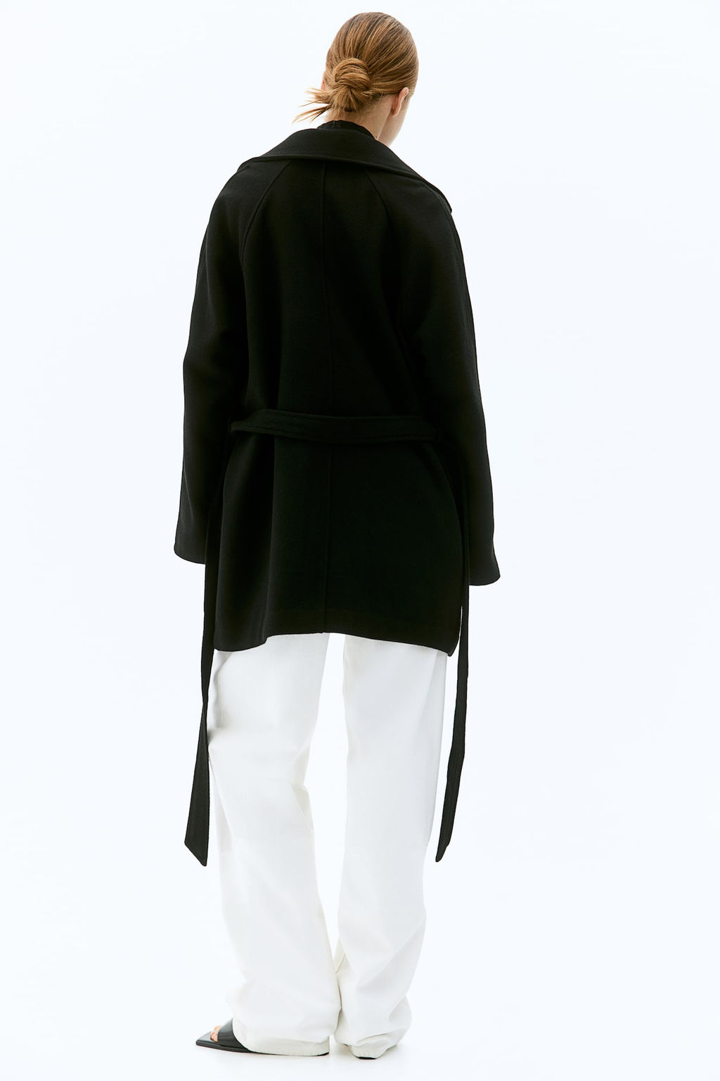 Abrigo de fieltro con cinturon - H&m фото 4