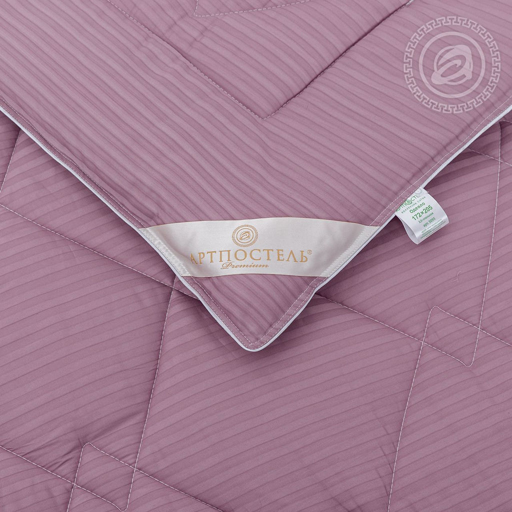 Одеяло страйп-сатин Бамбук 172*205/1 шт. Премиум (сатин)