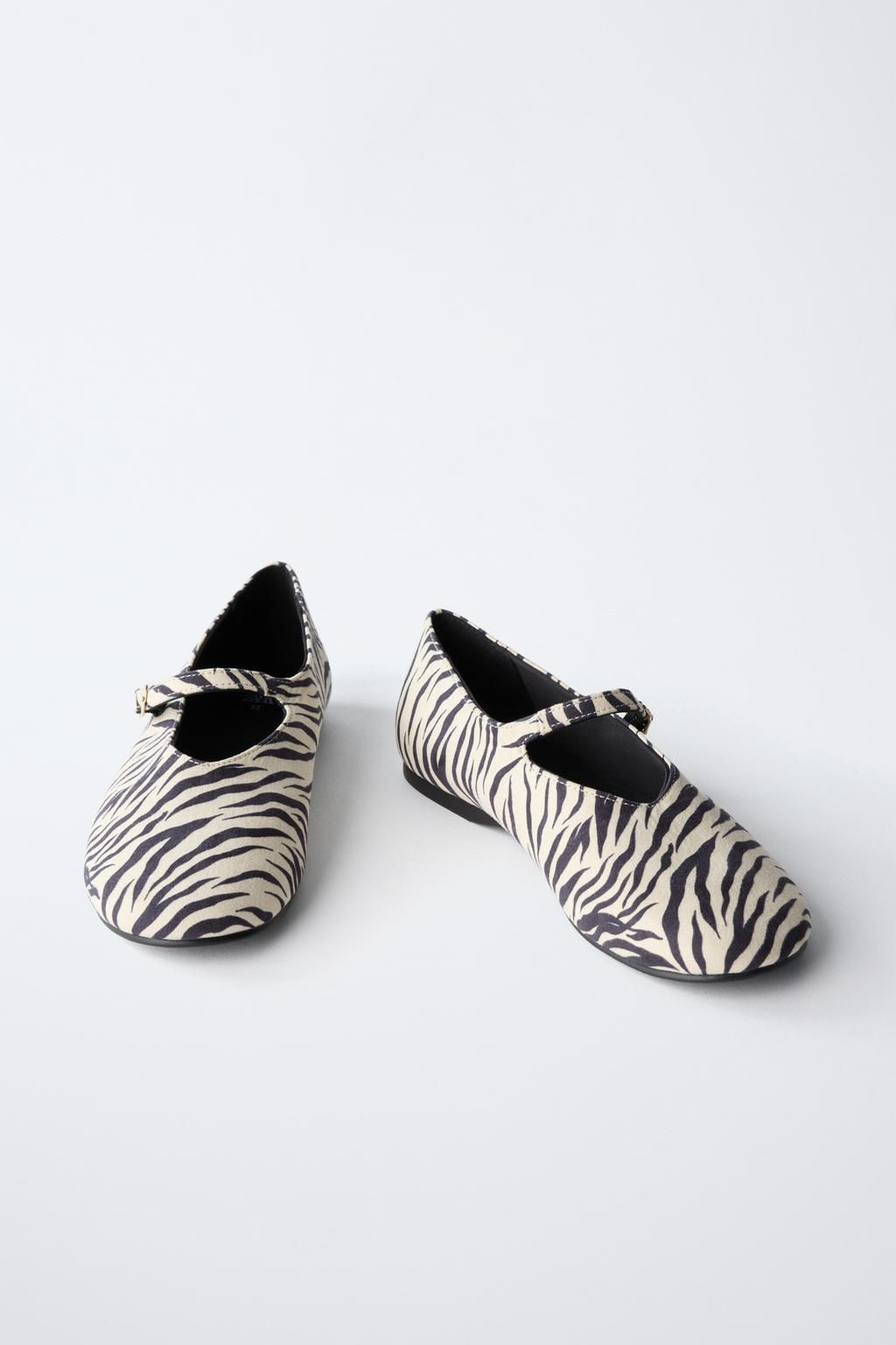 ANIMAL PRINT BALLET FLATS - Zara фото 4