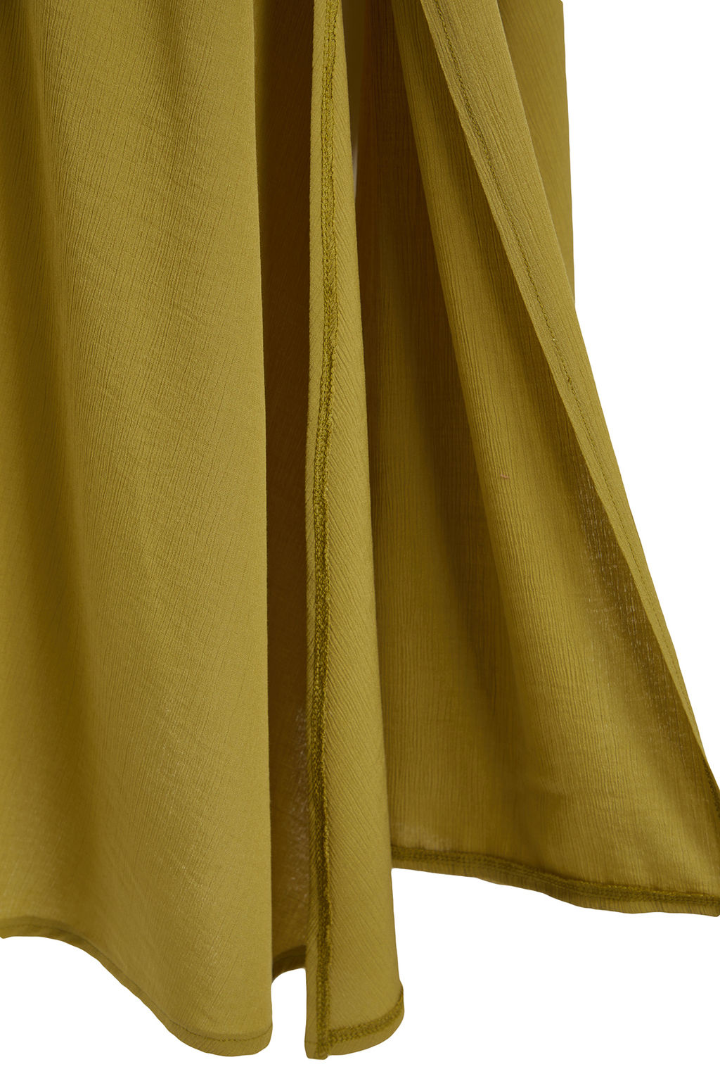 Haki Dokuma Buzgulu Maxi Plaj Elbise TBESS23EL00063