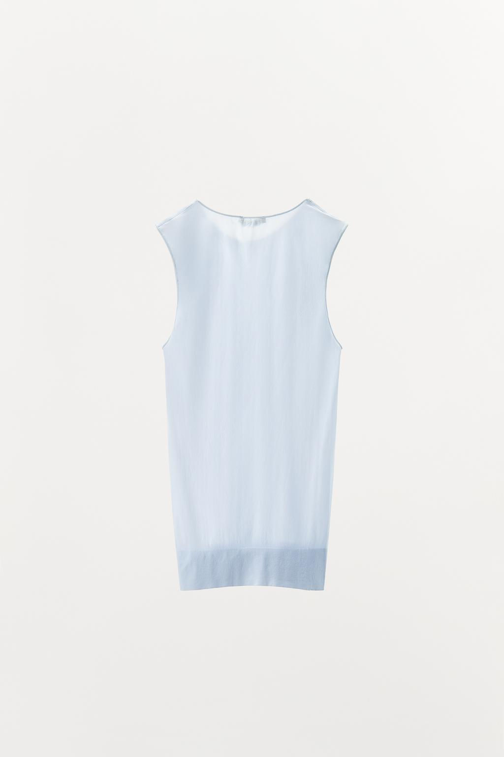 TOP WITH POLYAMIDE - Zara фото 12
