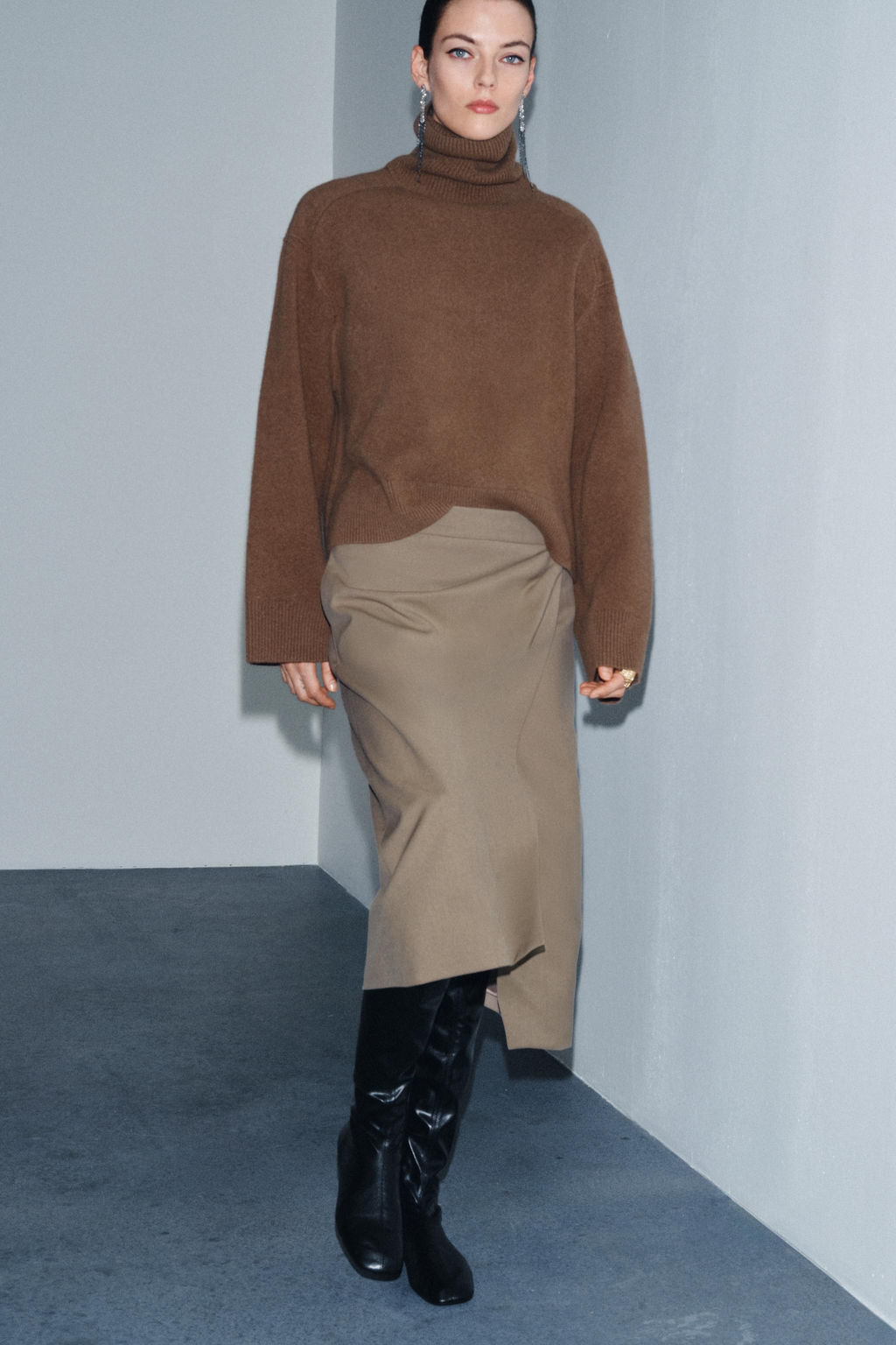 ZW COLLECTION FLOWY SARONG SKIRT - Zara фото 3