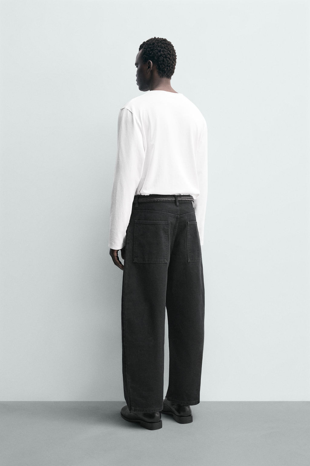 JEANS WIDE FIT / Negro - Zara фото 3