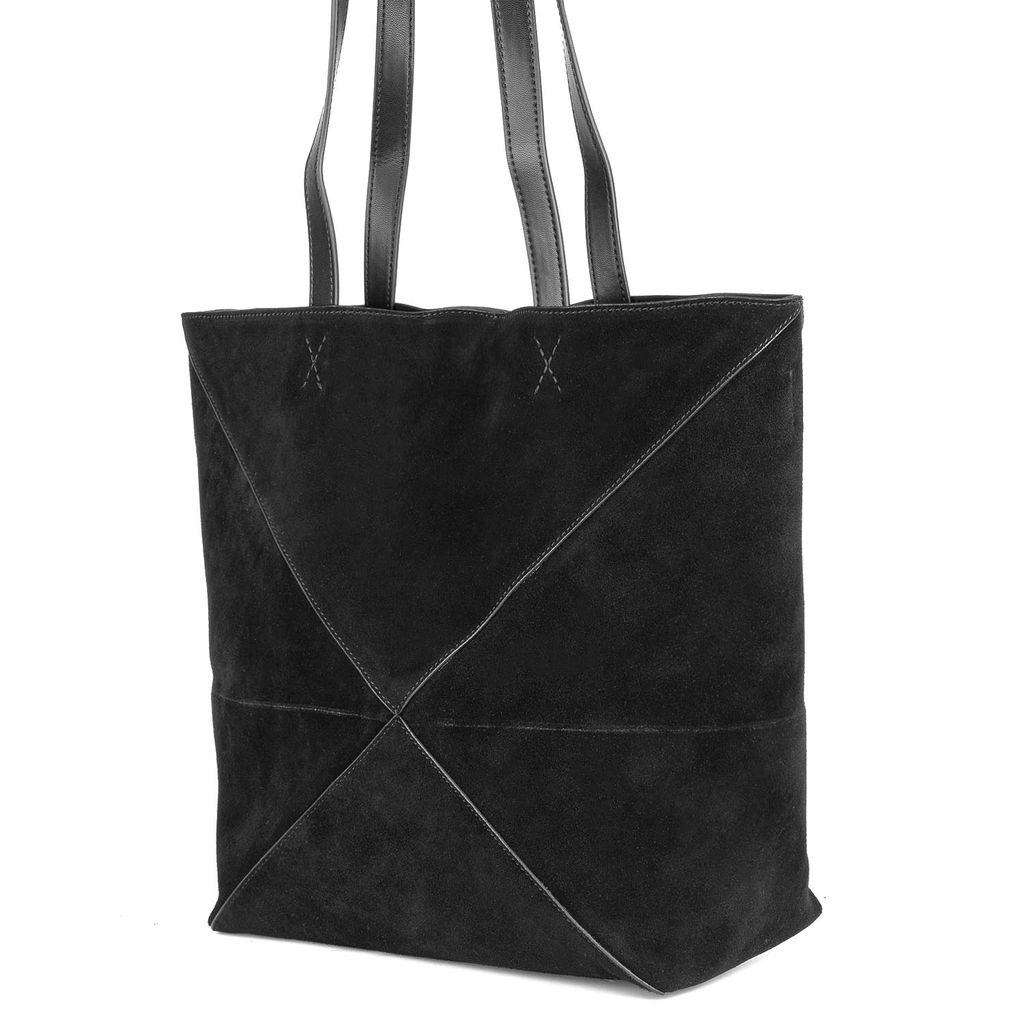 1086 black, Женская замшевая сумка, Barcelo Biagi